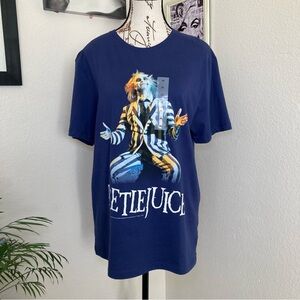 Old Navy Beetlejuice Graphic Men's Navy T-Shirt